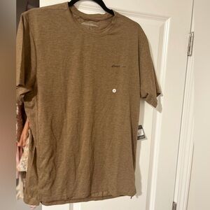 Eddie Bauer Men's Tan Short Sleeve Tee